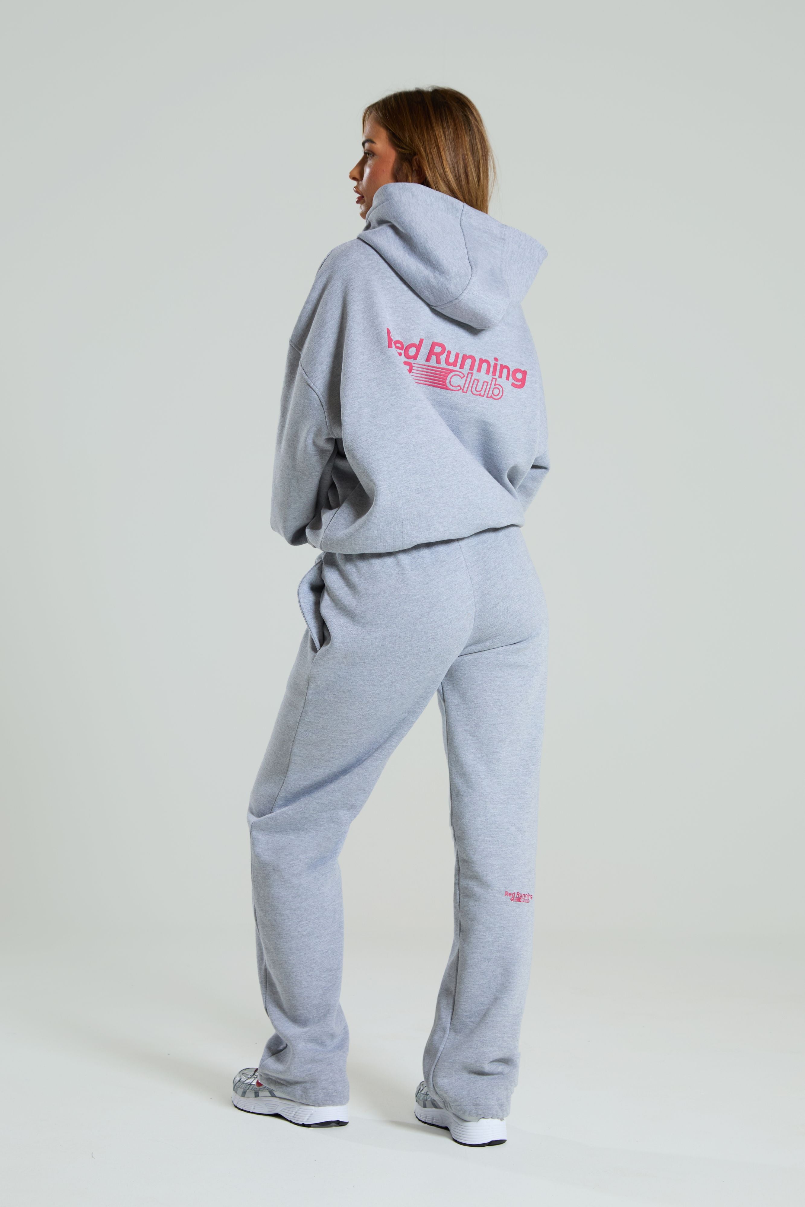 Relaxed Fit Hoodie: Running Club