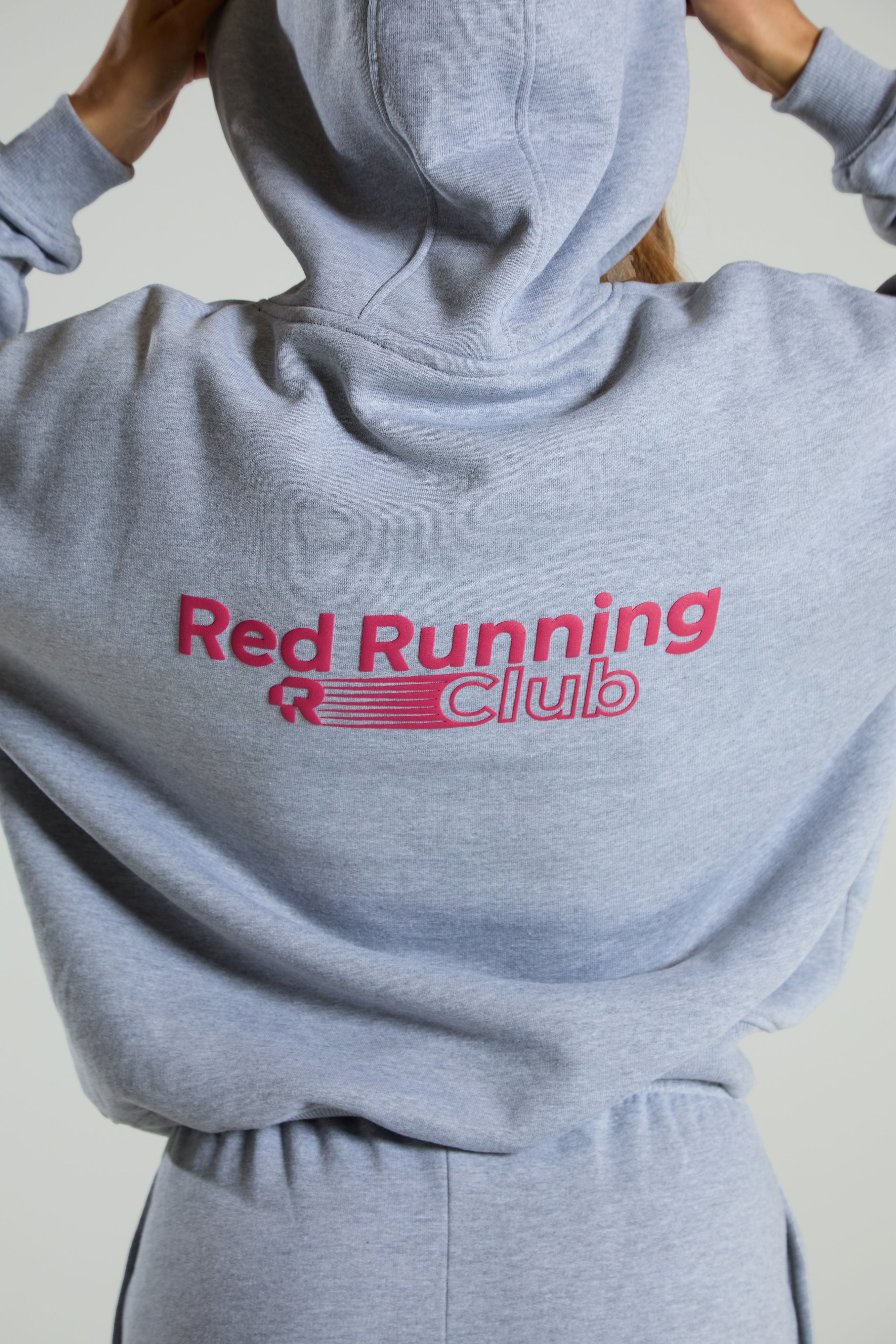 Relaxed Fit Hoodie: Running Club