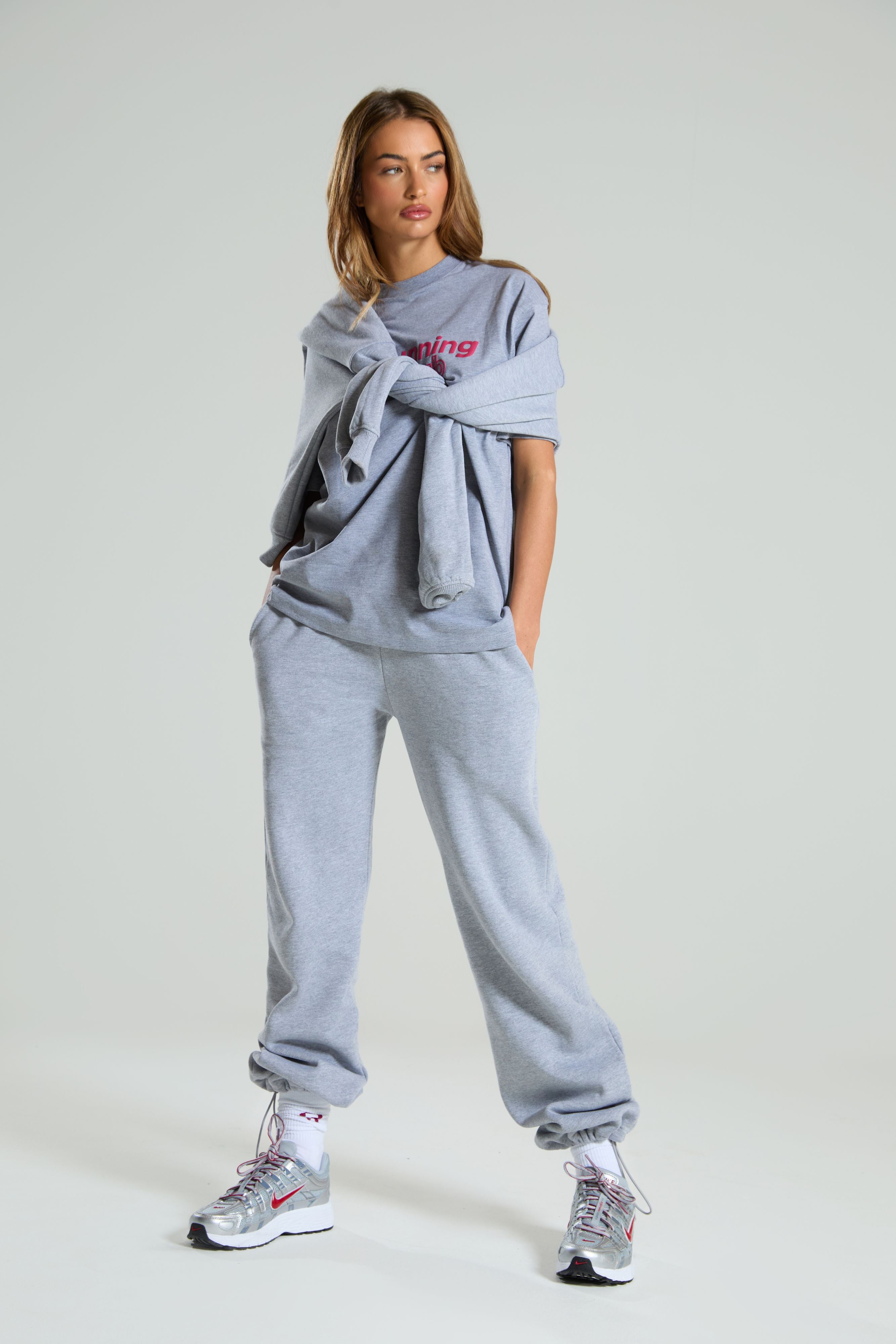 Straight leg Sweat pants (adjustable): Running Club