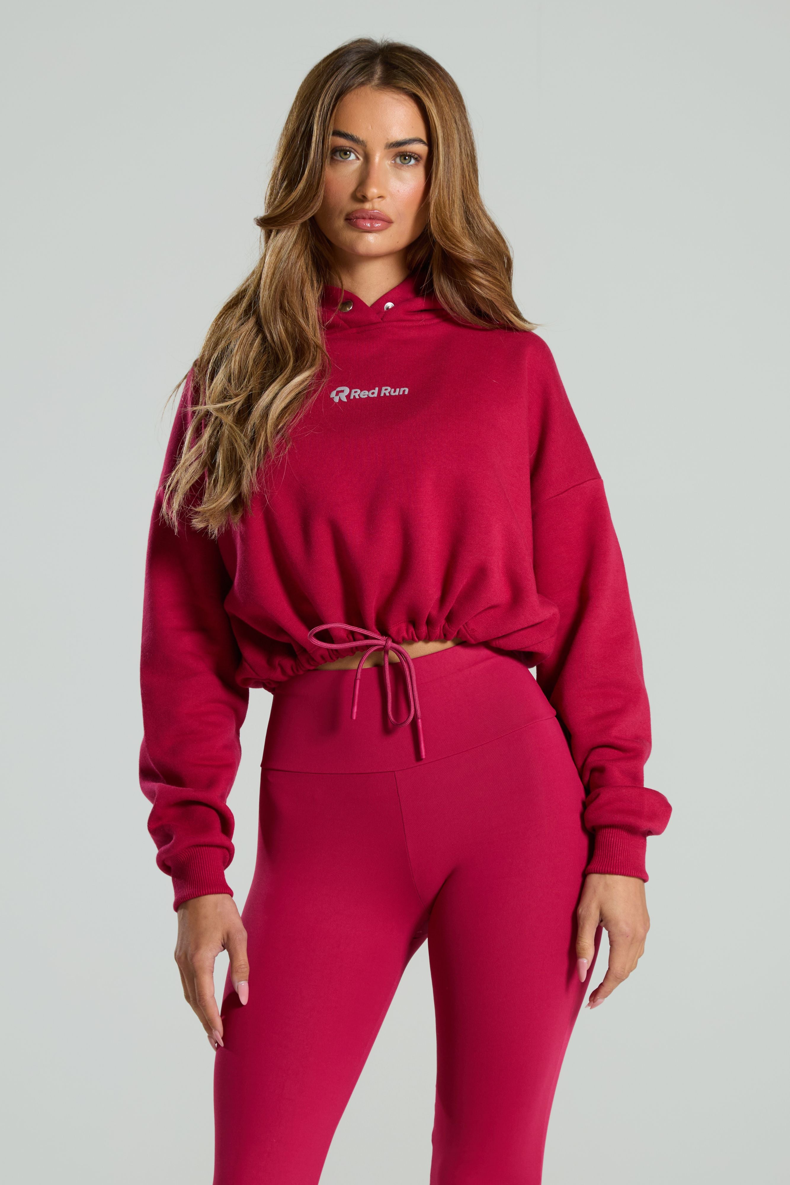 Cropped Hoodie: Running Club