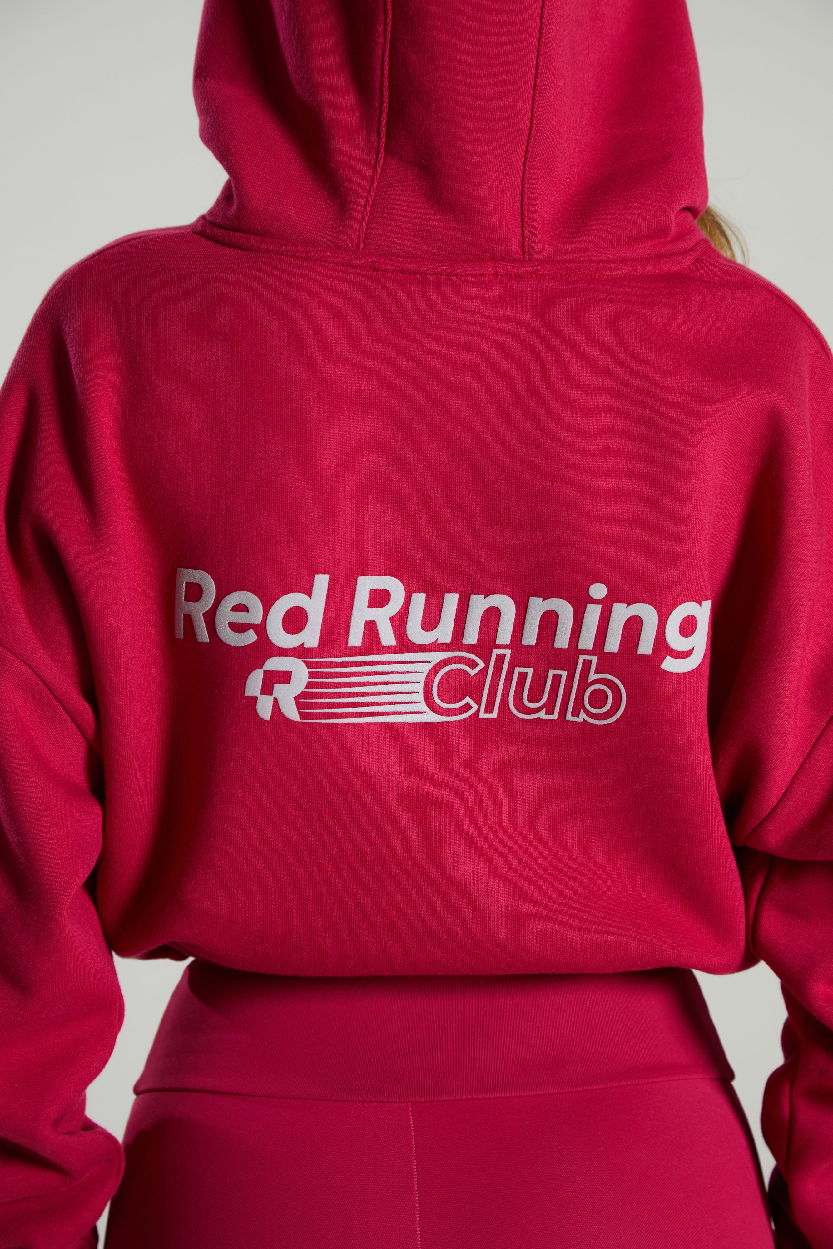 Cropped Hoodie: Running Club