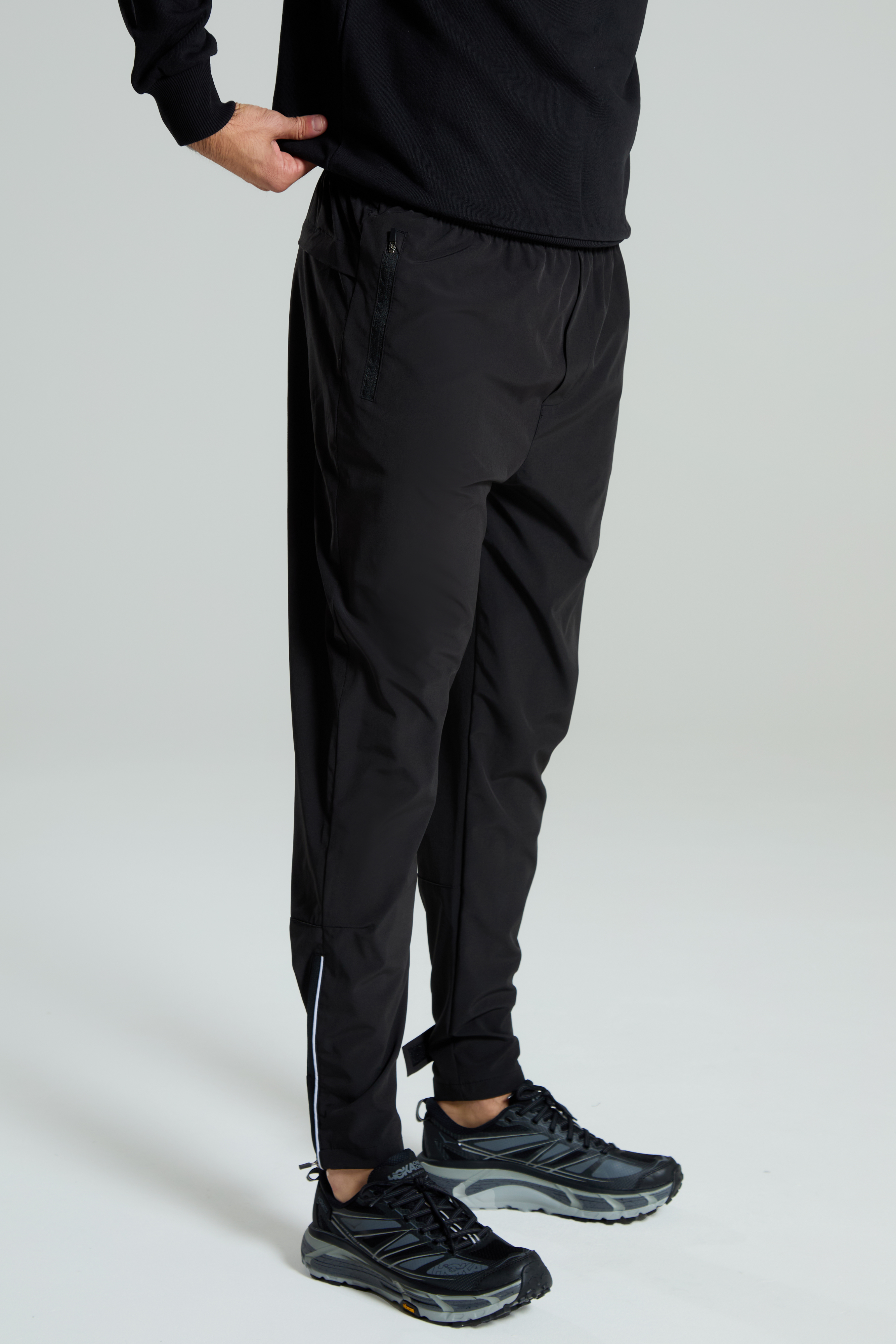 Mens Technical Adjustable Trouser Black - Drop 1